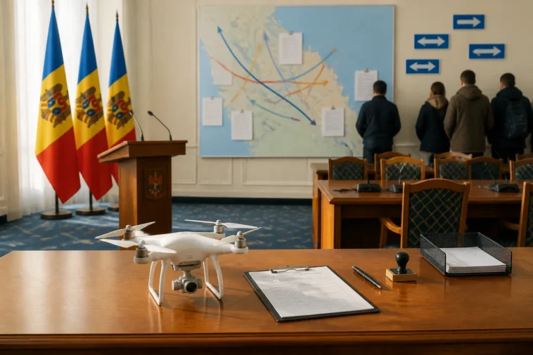 Maia Sandu cere dronelor rusești să-și declare intențiile înainte de intrarea în Moldova