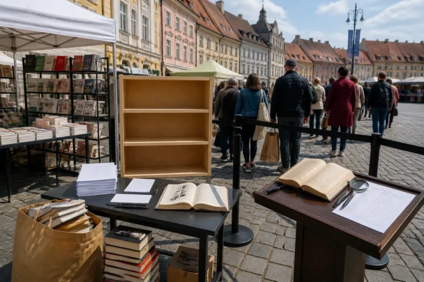 Târgul de Carte din Sibiu va elibera vizitatorii doar după ce termină toate cărțile